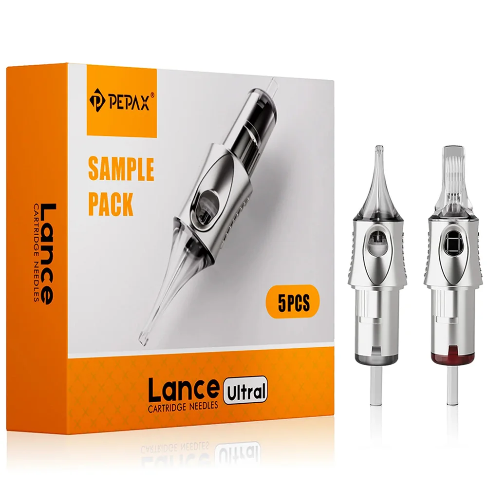 Tattoo Cartridge Needles Mixed RL RM Cartridge Tattoo Needles PEPAX Ultral Silver Body Art Makeup Tattoo Needle Supplies 5pcs