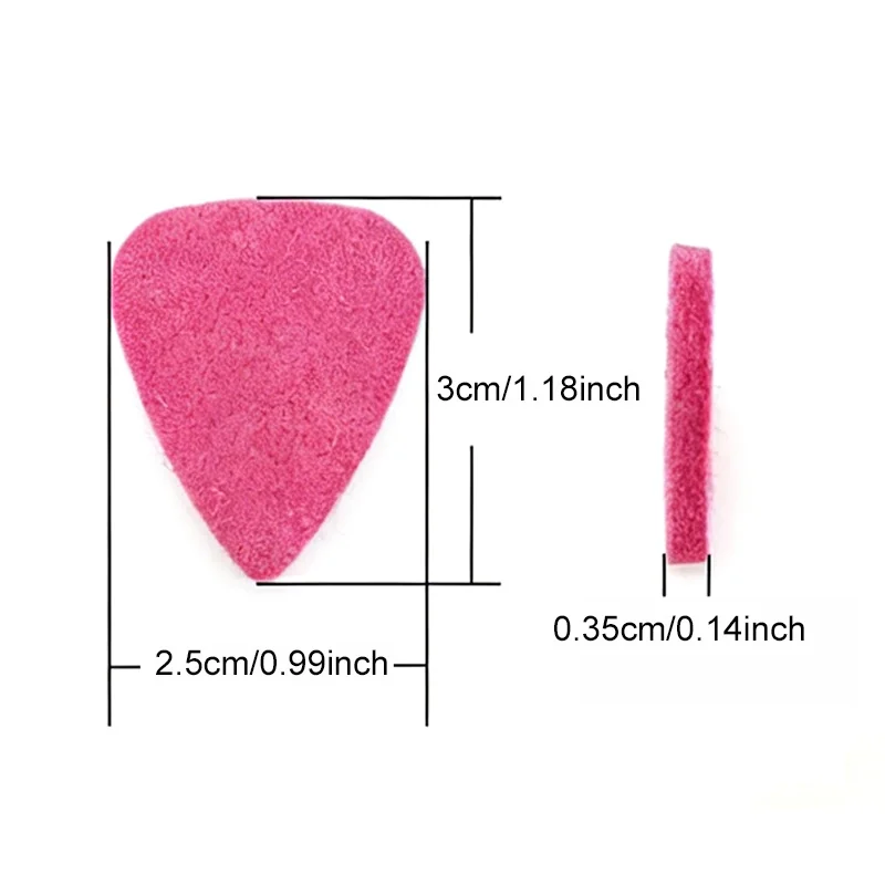 18Pcs/Lot Random Color Felt Guitar Ukulele Picks, Assorted for Beginner Instrument Practice ZYF