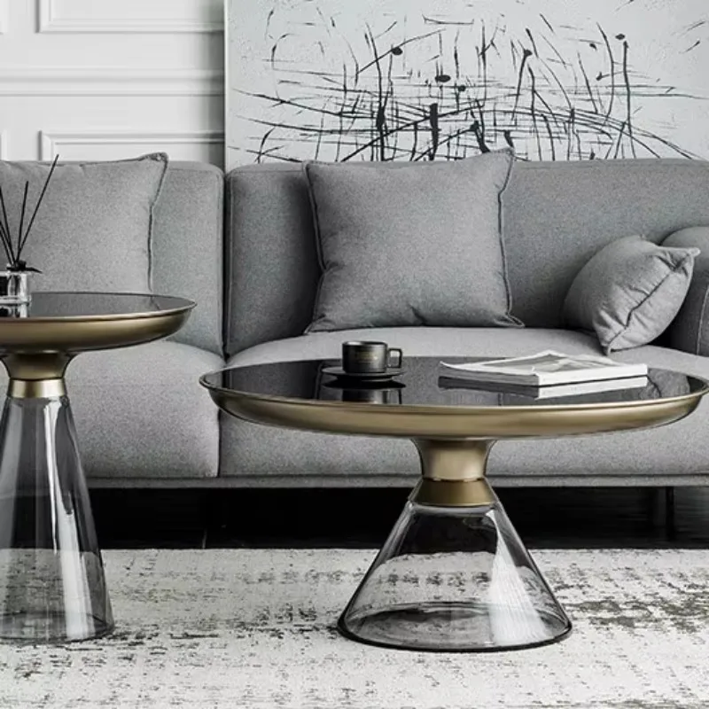 

Coffee table wedding catering luxury furniture new glass sales set living room marble coffee table