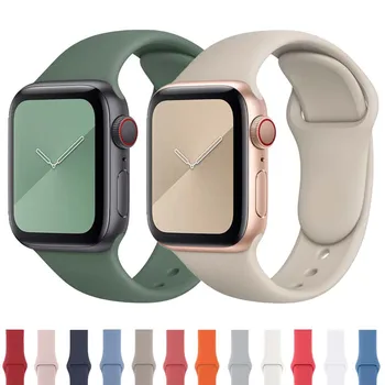 애플 워치 밴드용 실리콘 스트랩, 스마트 워치 팔찌, iwatch 시리즈 7, 8, se, 3, 6, 9, 울트라 2, 44mm, 40mm, 45mm, 41mm, 49mm, 42mm