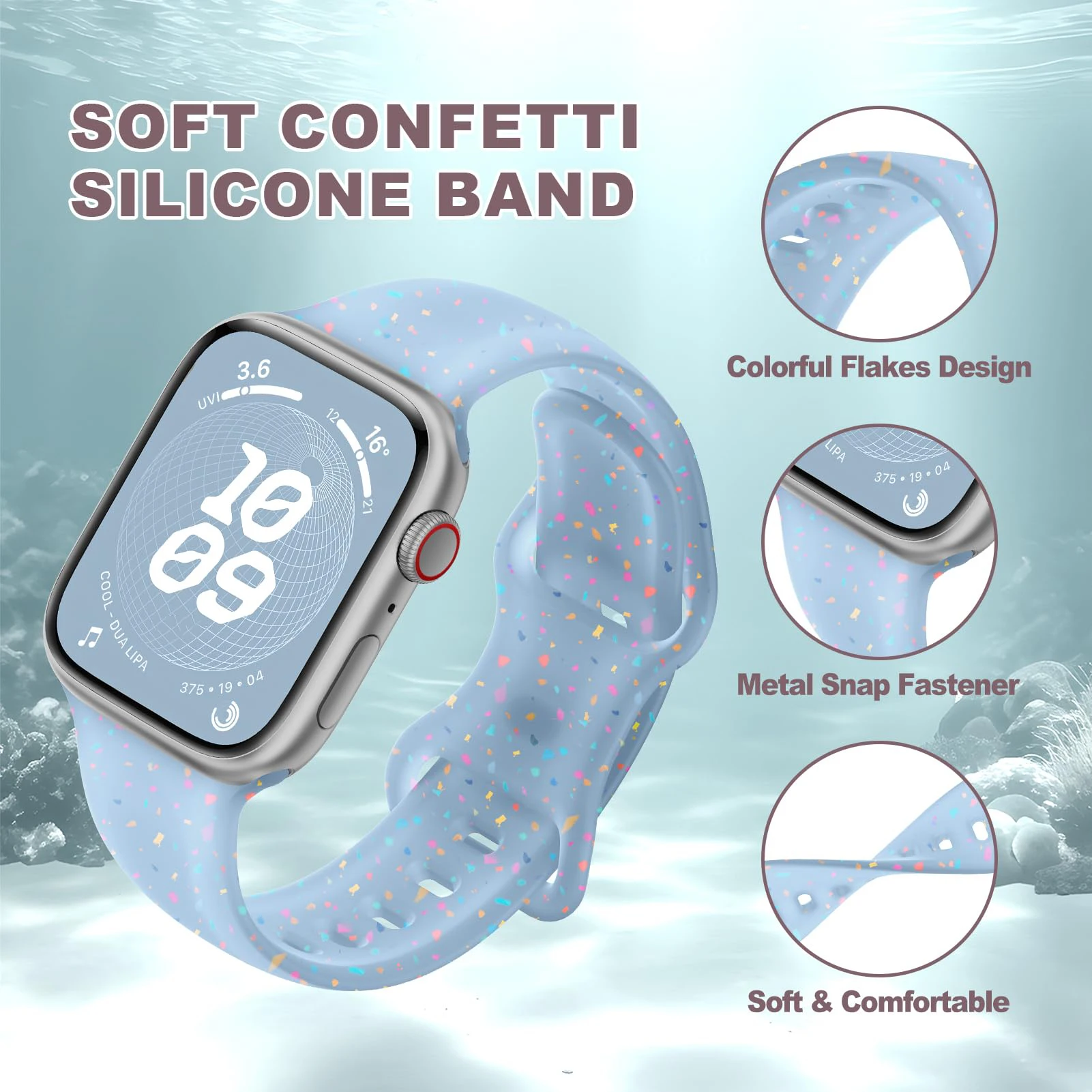 สําหรับ Apple Watch Ultra 2 Band 40 มม.45 มม.44 มม.41 มม.42 46 มม.49 มม.กีฬาสร้อยข้อมือซิลิโคน Correa iWatch Series 9 8 7 6 3 SE 10