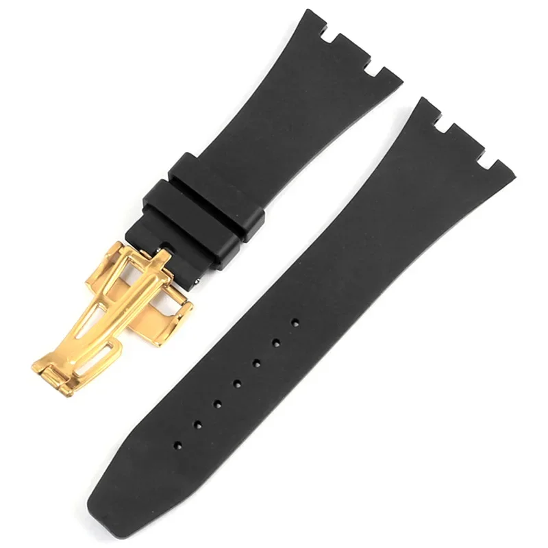 High Quality Rubber Watch Strap 26mm Watchband For AP 15400 15202 15500 15703 26470SO Royal Oak Offshore Men's Sports