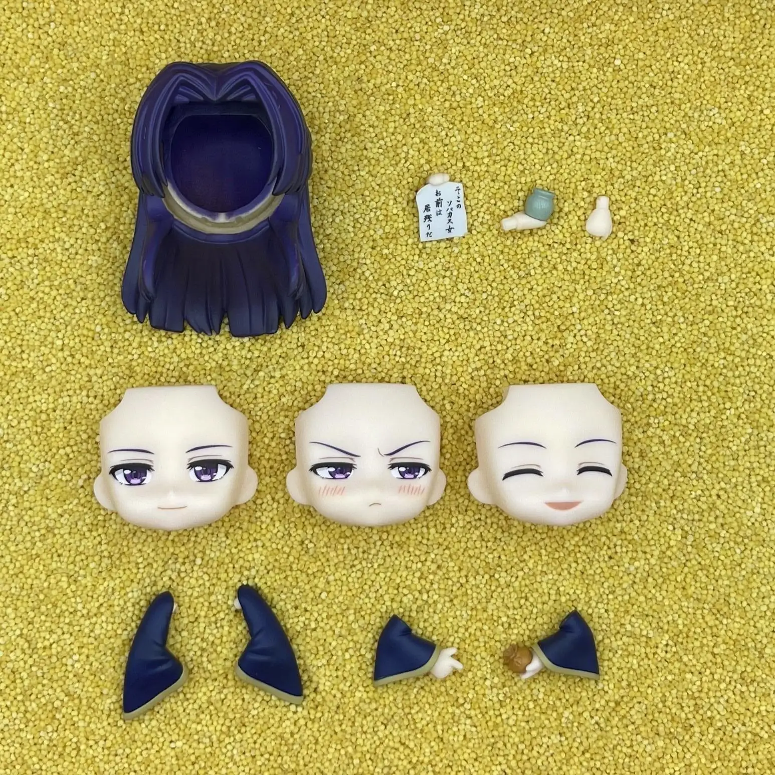 

wangshi GSC Clay Man Face doll face hair doll accessories
