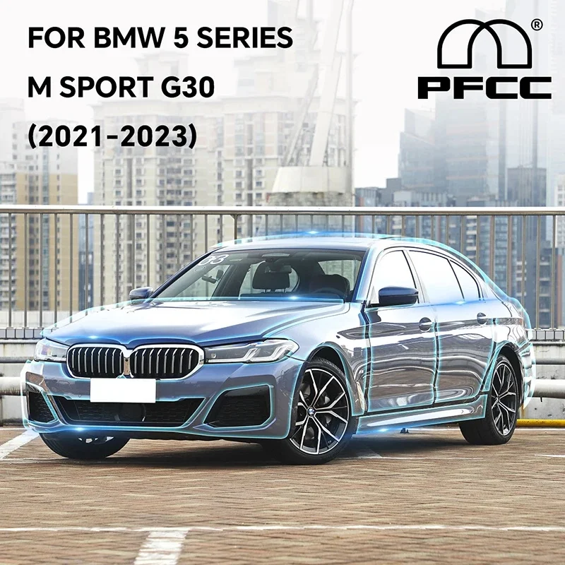 

PFCC Pre Cut Paint Protection Film For BMW 5 Series G30 M Sport 2021 2022 2023 PPF TPU Car Sticker Clear Kit Bra Transparent