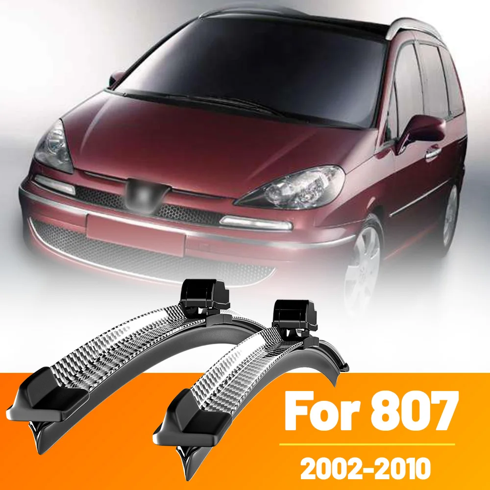 

2pcs Front Windshield Windscreen Wiper Blades Carbon Fibre Wipers For Peugeot 807 2002-2010 2003 2004 2005 2006 2007 2008 2009