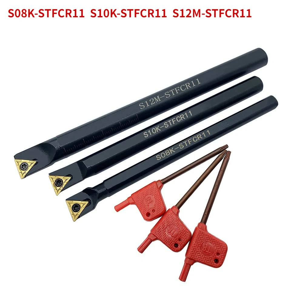 S10K-STFCR11 S12M-STFCR11 S08K-STFCR11 Internal Turning Tool Holder TCMT110204 Inserts Lathe Bar CNC Cutting Tools S16Q-STFCR11