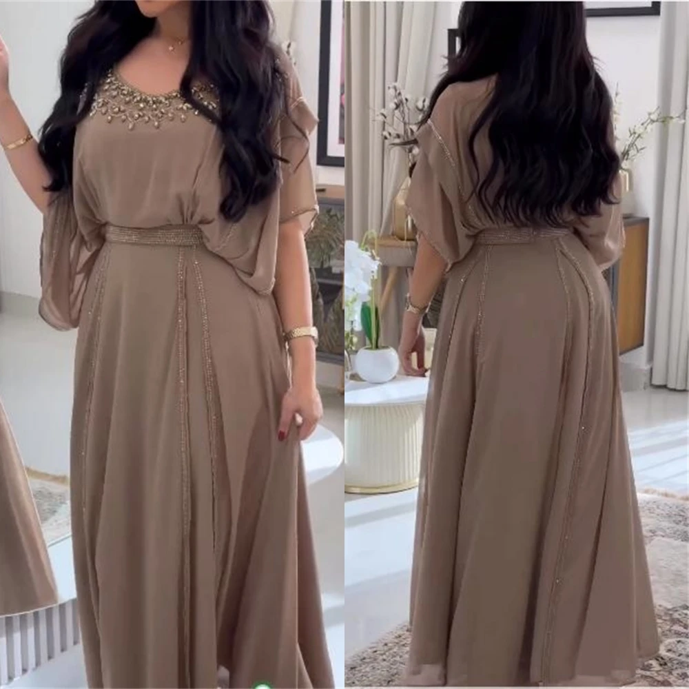 Es retro exquisites Juwel a-Linie Perlen Chiffon formelle Gelegenheit Kleid vtido fta vtidos de fita para mujer – Detail 2