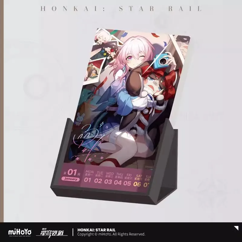 

Honkai Star Rail Official Themes Desk Calendar Dan Heng, March 7th Game Characters 2024 Weekly Calendars Cosplay Gift