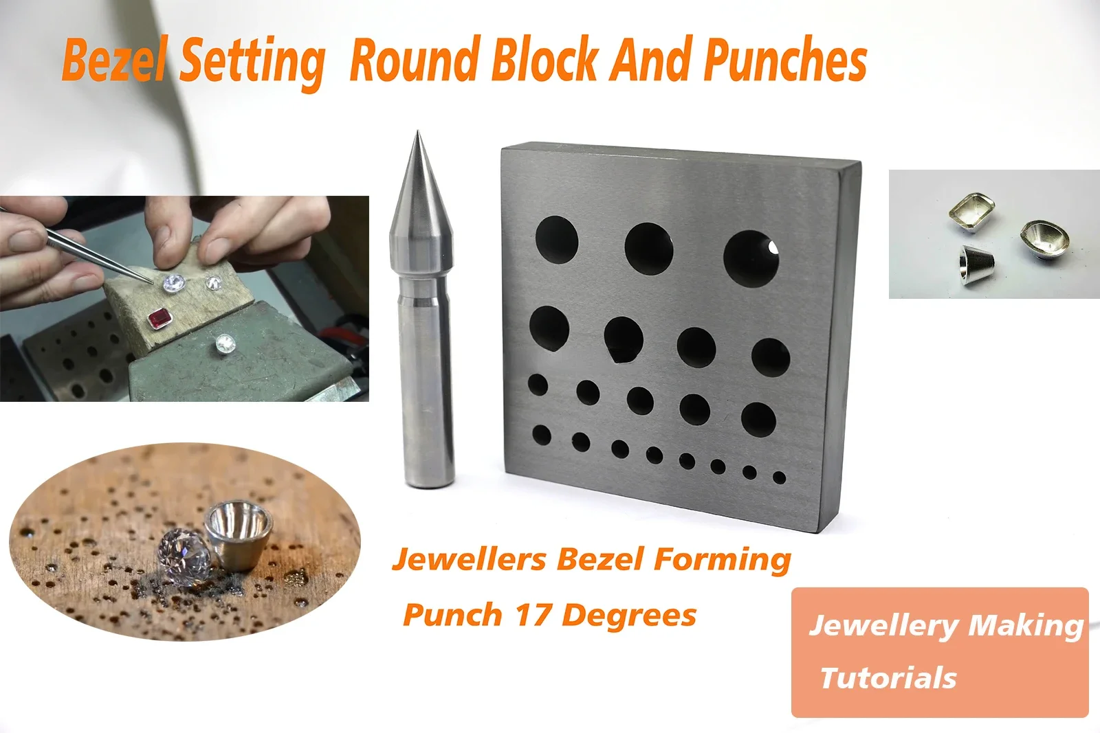 Jewelry Making Tools Jewelry Cutting Cutter Accessories Bezel Block & Punch Oval Narrow Bezels Making Block