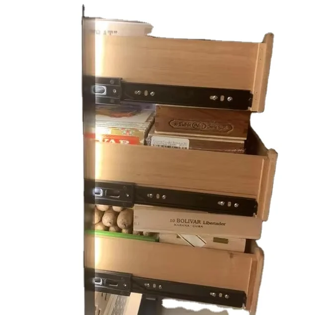 Customize Rail Sliding Shelves for  Cigar Humidor