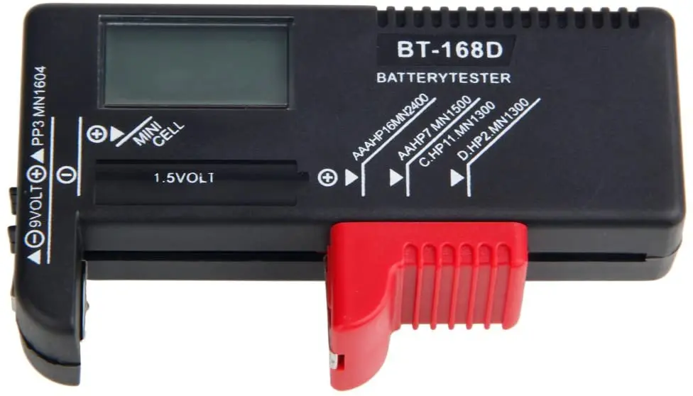 Digital Battery Tester Battery Capacity Tester Voltage Detector for AA AAA 9V Coin Cell Multi-Size Voltmeter Tool BT168D 168 PRO