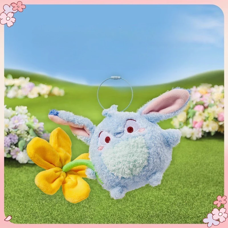 

Disney Stitch & Eeyore Flower Plush Keychain Soft Stuffed Animal Toy | Cute Backpack Charm Gift for Kids & Fans
