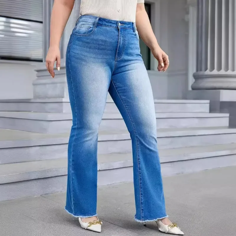 Pantaloni da donna Plus Size Jeans set abbigliamento da donna da donna 2024 per te Y2k autunno moda Cargo Baggy autunno Denim abbigliamento da Cowboy