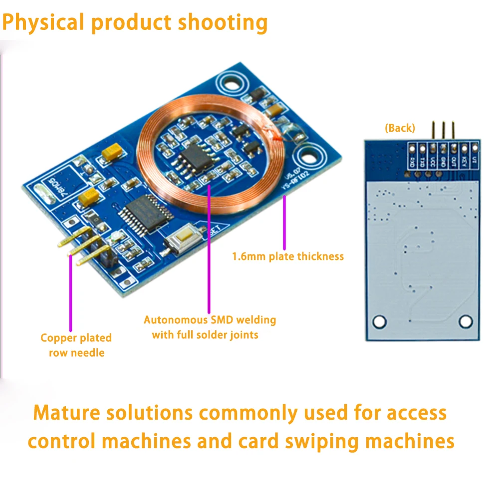 Id Card Learning Module Rfid Lezer Io Poort 125K Rf Microcontroller Gecontroleerde Toegangscontrole Kaart Vegen Modificatie Rfid 2