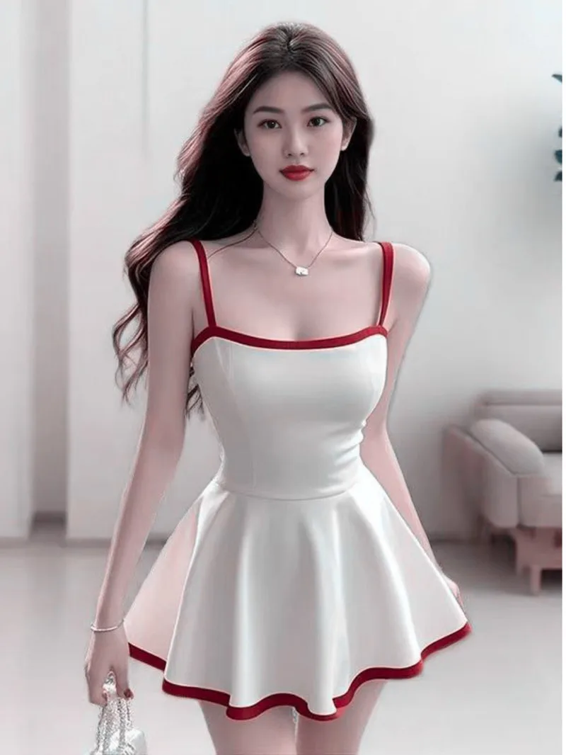 

New Dress Women Sexy Soft Thin Breathable Skirts Golf Badminton Solid Nylon Outfits Female Clothing Comfortable Beautiful 2L2E