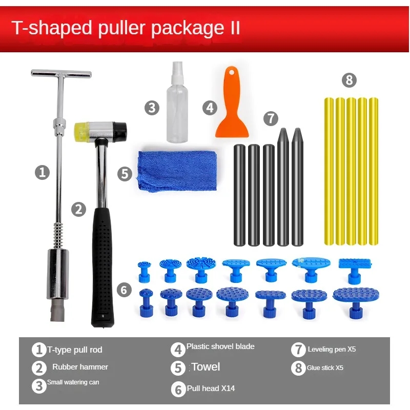 Car Body Paintless Dent Repair Tool Auto Dent Repair Puller Mix Size Suction Cup Puller Kit For Hand Maintenance Renovate Car