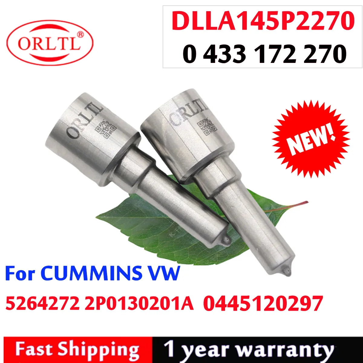 

ORLTL DLLA145P2270 0 433 172 270 дизельная форсунка 0445120297 для CUMMINS VW 5264272 2P0130201A 0 445 120 297