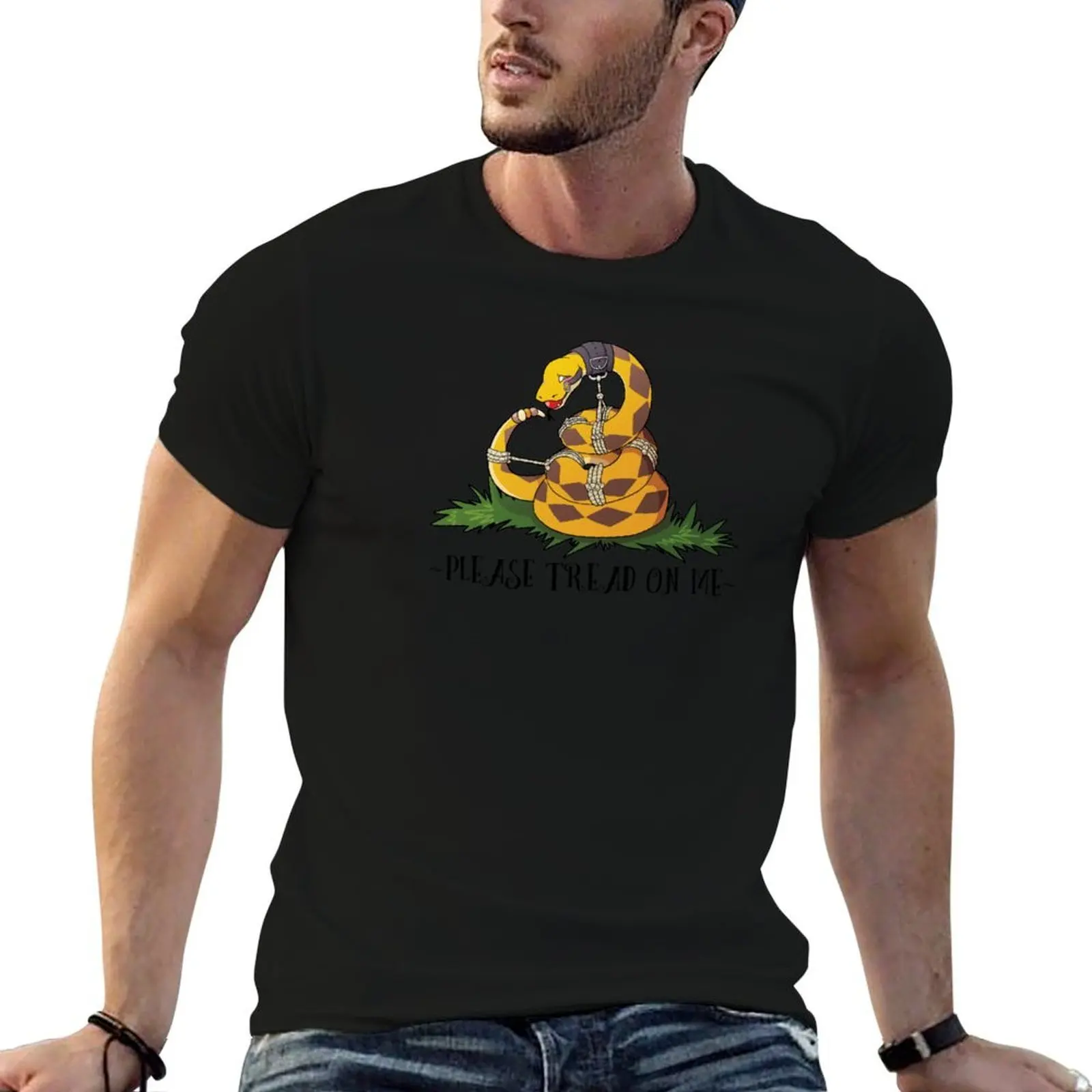 Please Tread On Me T-Shirt plus size tops boys whites T-shirts for men cotton