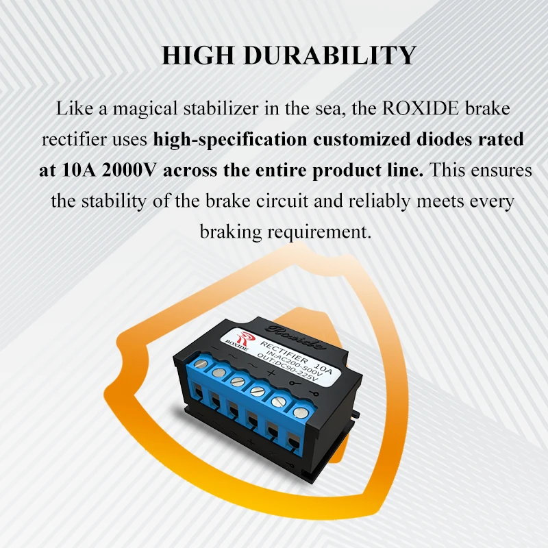 Prostownik uniwersalny 10A AC220V DC90-110V 380V/170V, wyłącznik hamulca silnika, zakres wejściowy 0-500V — zdjęcie produktu 4