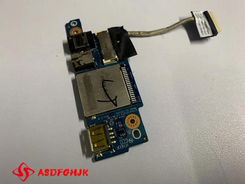 Original USB Audio JACK SD Slot Board For Lenovo Y50 Y50-70 Y70-70 ZIVY2 ZIVY3 LS-B113P Full Tested Free Shipping