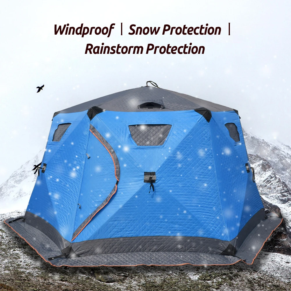 

Fishing Tent for Winter Fishing Camping and Outdoor Activities Portable Lightweight and Waterproof 6 Person Shelter