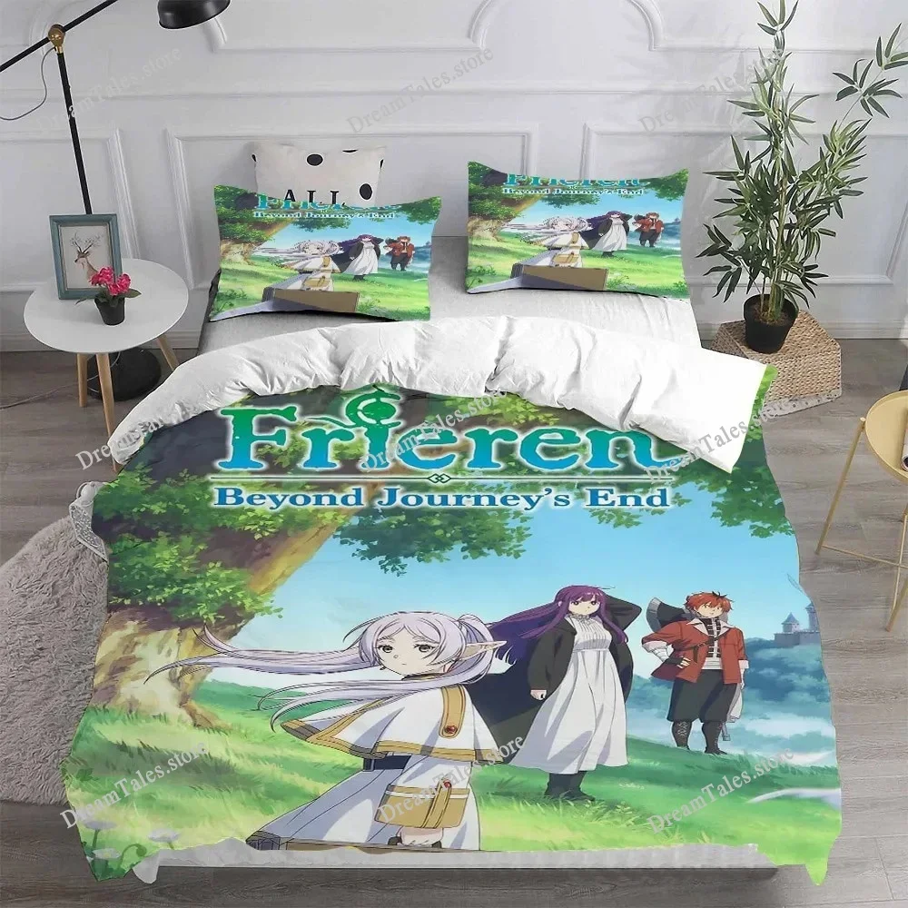 

Home Textile Cartoons Frieren At The Funeral Cover Duvet Cover Pillow Case Boy Girl Polyester Bedding Set King Queen Twin Size96