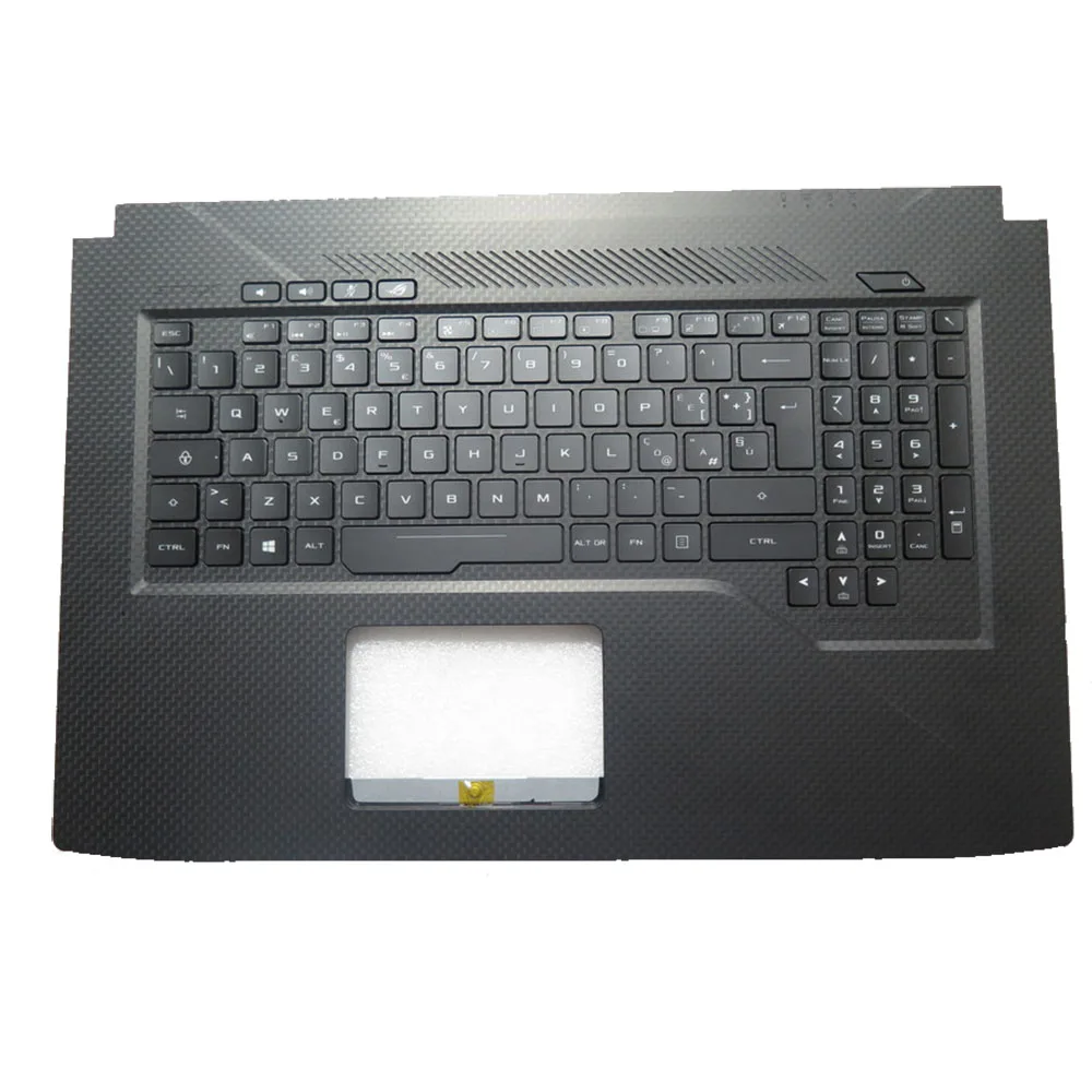 

90NR00D1-R30US0 Laptop PalmRest&Backlit Italian IT/US keyboard For ASUS GL703GE GL703GEE 90NR00D1-R30IT0 Black Top Case