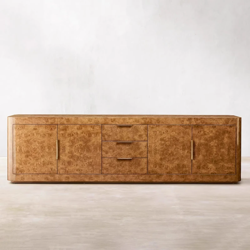 American Country Caramel Tumor Bark TV Cabinet Living Room Media Console/French Retro Side Cabinet