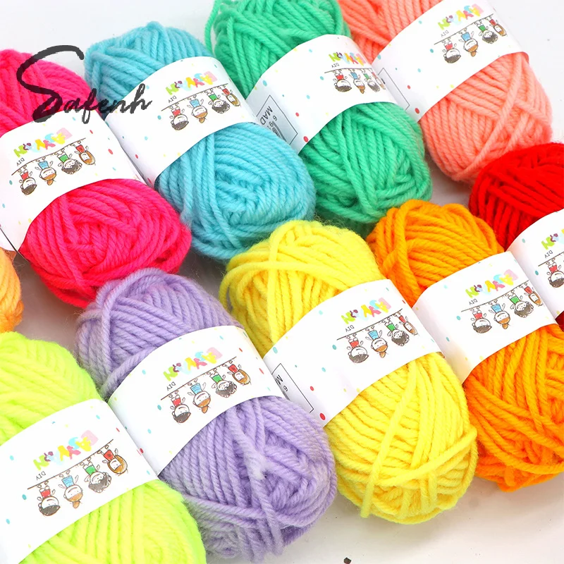 

Набор из 12 качественных хлопчатобумажных ниток ручной вязки для вязания крючком своими руками