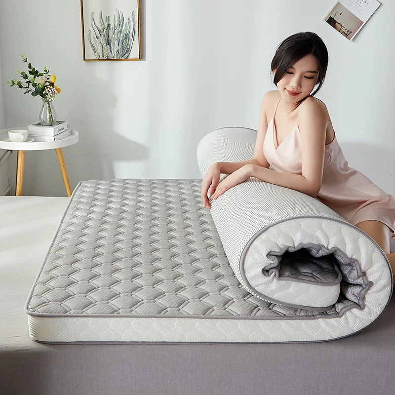 

Four-Level Construction Bed Mattress Natural Latex Pad with High Stretch & Compression Skin-Friendly Folding for Comfort