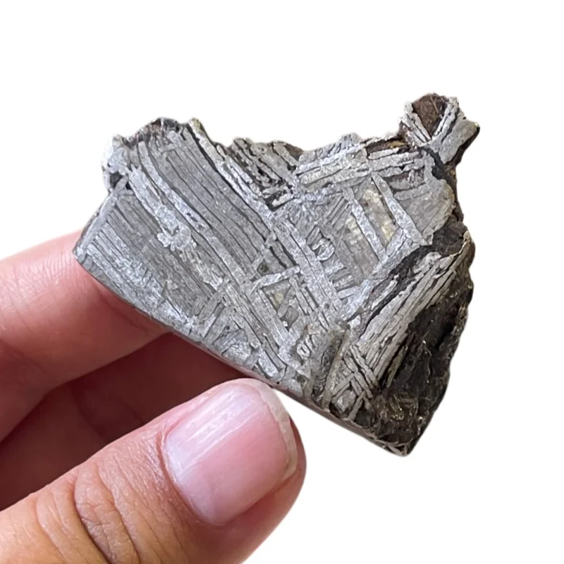 52.5g Muonionalusta Iron Meteorite Specimen Iron Meteorite Slice Natural Meteorite Material Collection - CC236