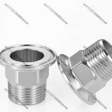304 Stainless Steel Sanitary Quick Clamp Male Thread Fitting Pipe Replacement Spare Parts
