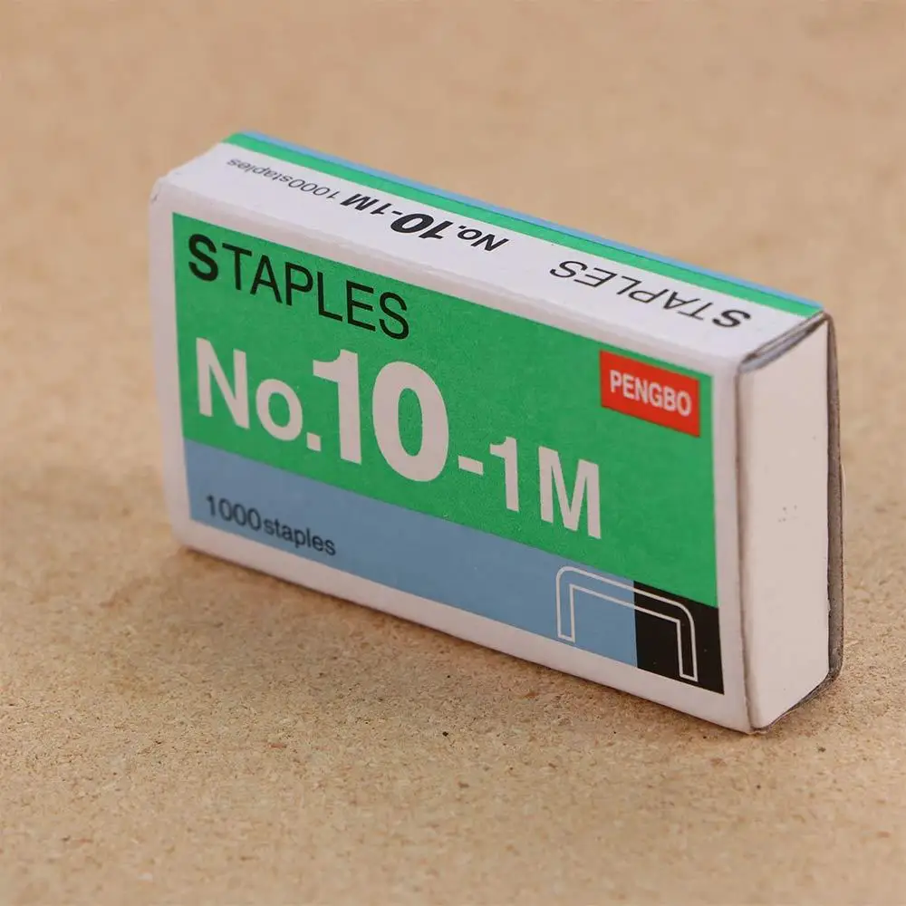 Supplies School Supplies 1000Pcs/Box For Stapler Anti-rust No.10-1M No.10 Binding Stapler Metal Staples Mini Staple Staples - view 3
