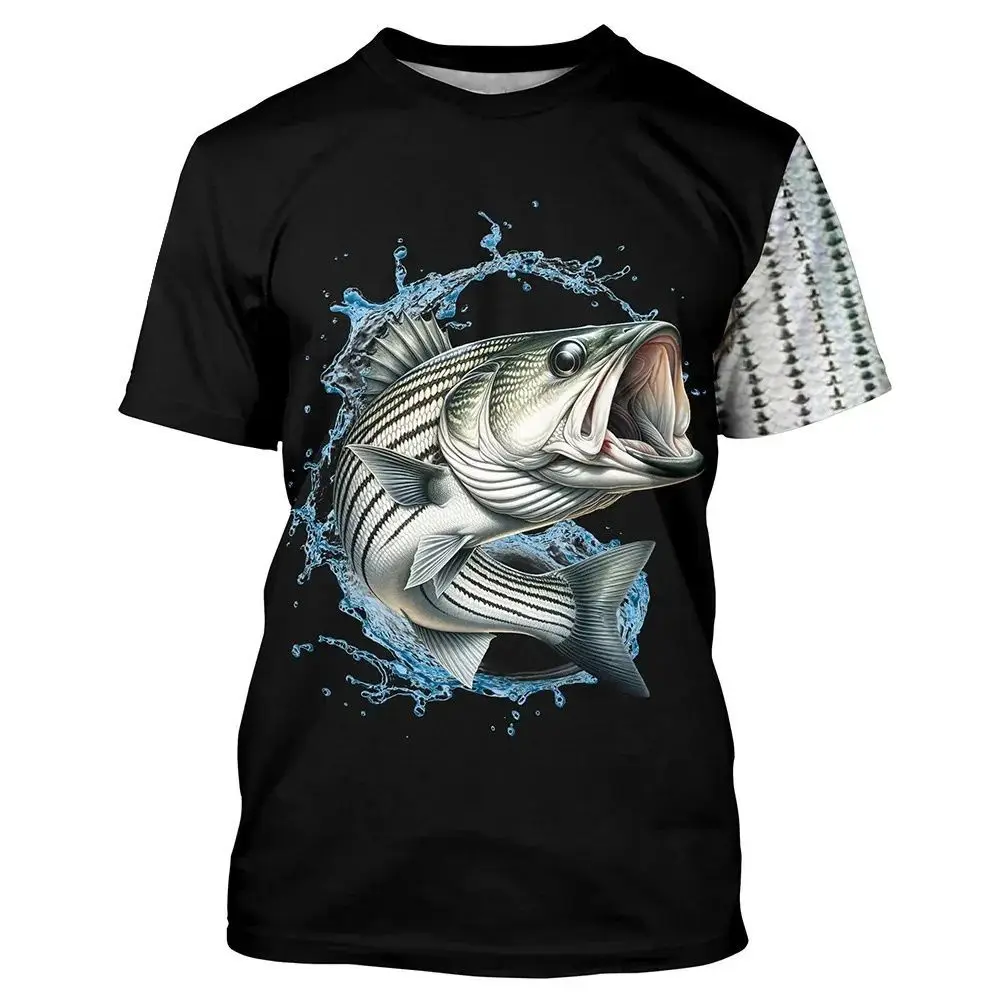 

Retro Men's Fishing T-Shirt 3D Printed Outdoor Sports Short Sleeve Men's T-Shirt Casual Loose Street Women's Clothing