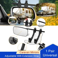 1 par de espejos universales para caravana Exterior, espejo de remolque de extensión ajustable para coches, SUV, RV, furgonetas, camiones, remolques