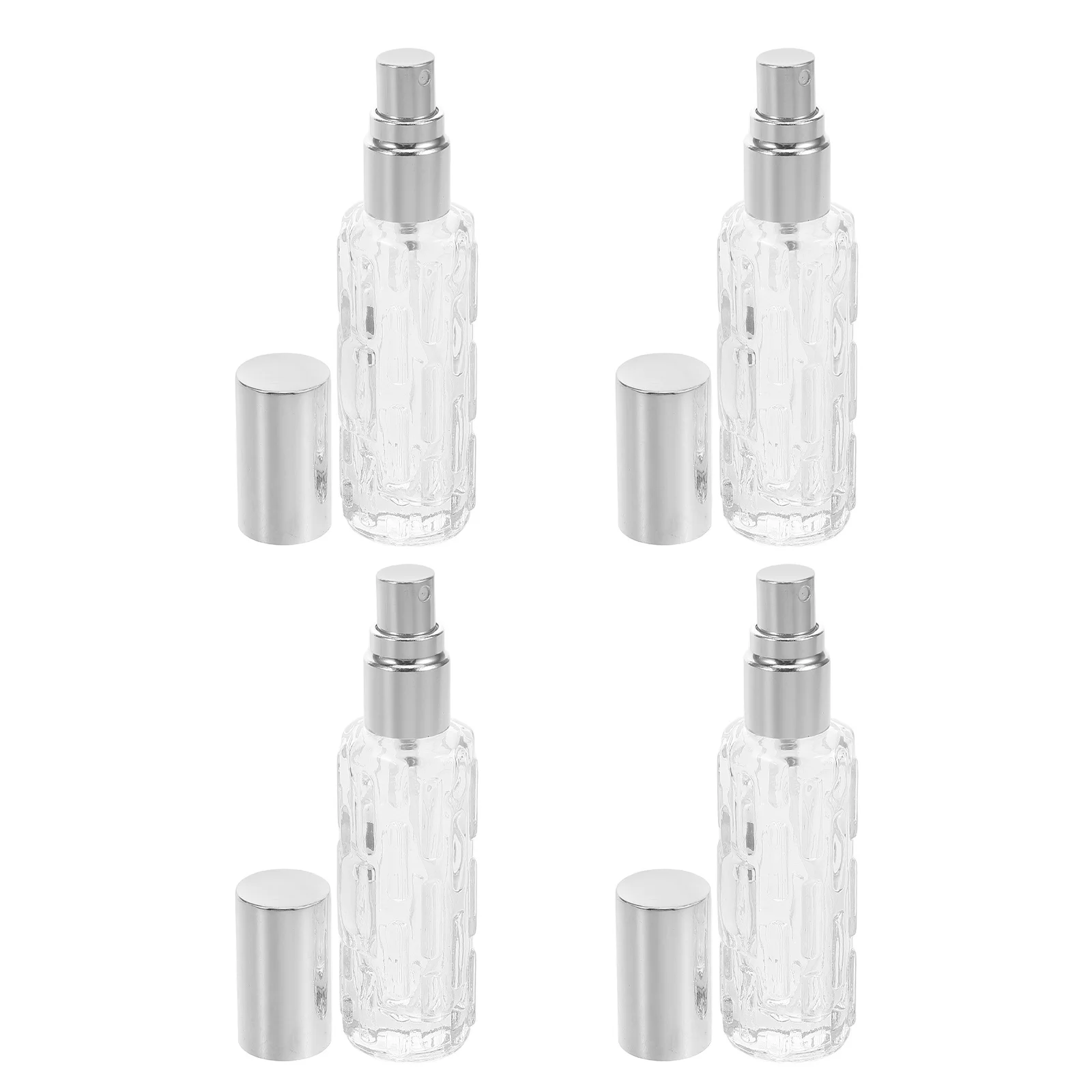 

4Pcs Transparent Glass Bitters Spray Bottles Cocktail Atomizer Small Spray Spritzers Bar Oil Bar Ktv