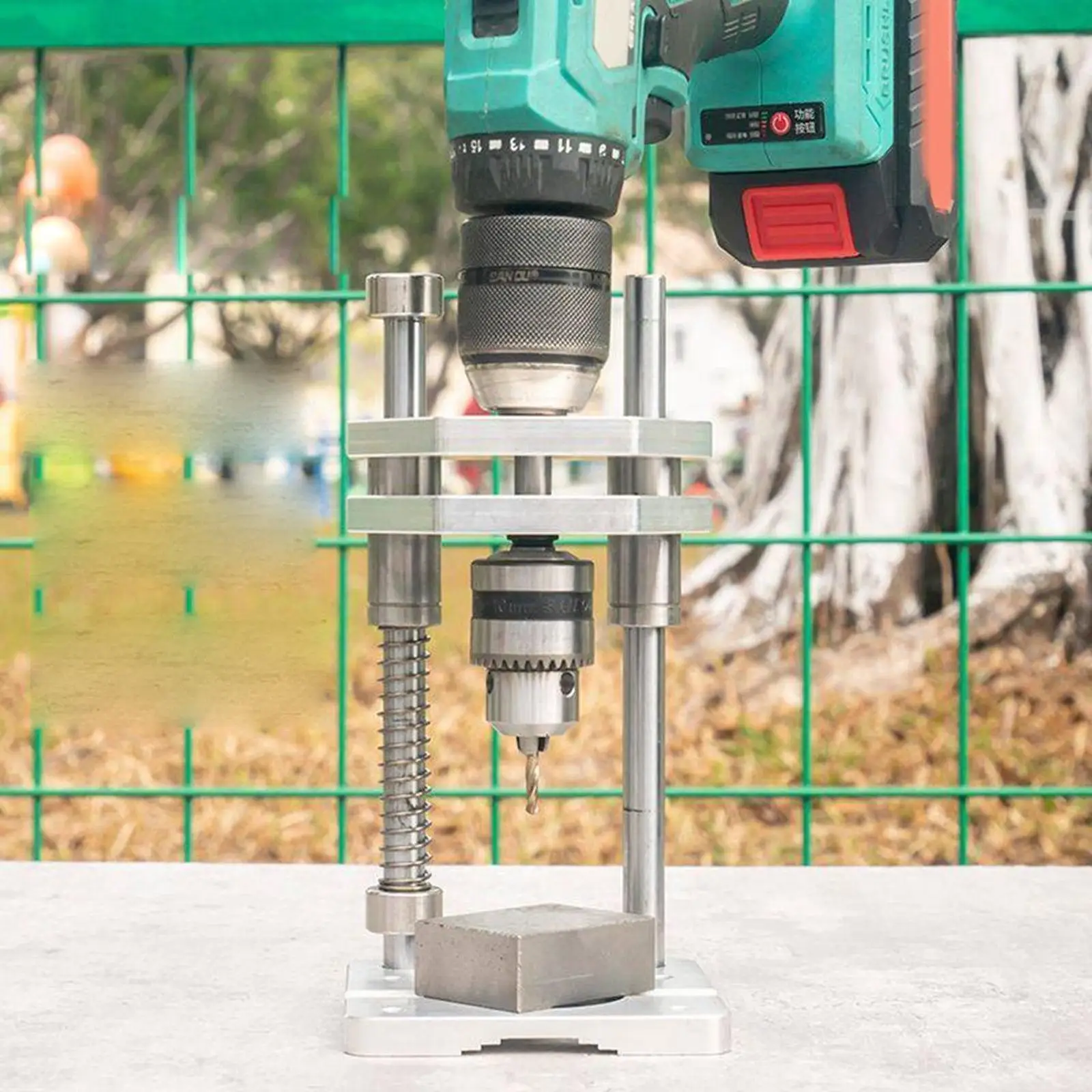 Vertical Drillings Guide Portable Efficient Drilling Aid Vertical Jig Stability Attachment for Furniture Making Carpentry