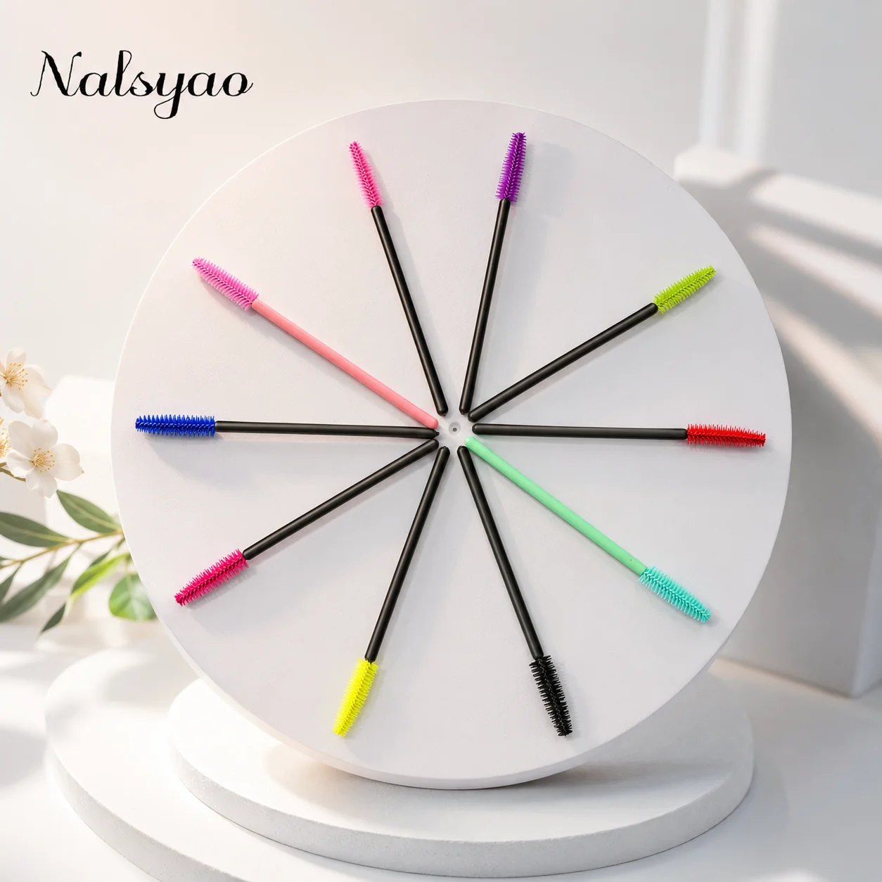 50 Stück Wimpernbürsten, Mascara-Applikatoren, Silikon-Gel-Wimpernbürsten, Kosmetikpinsel, Make-up-Tools