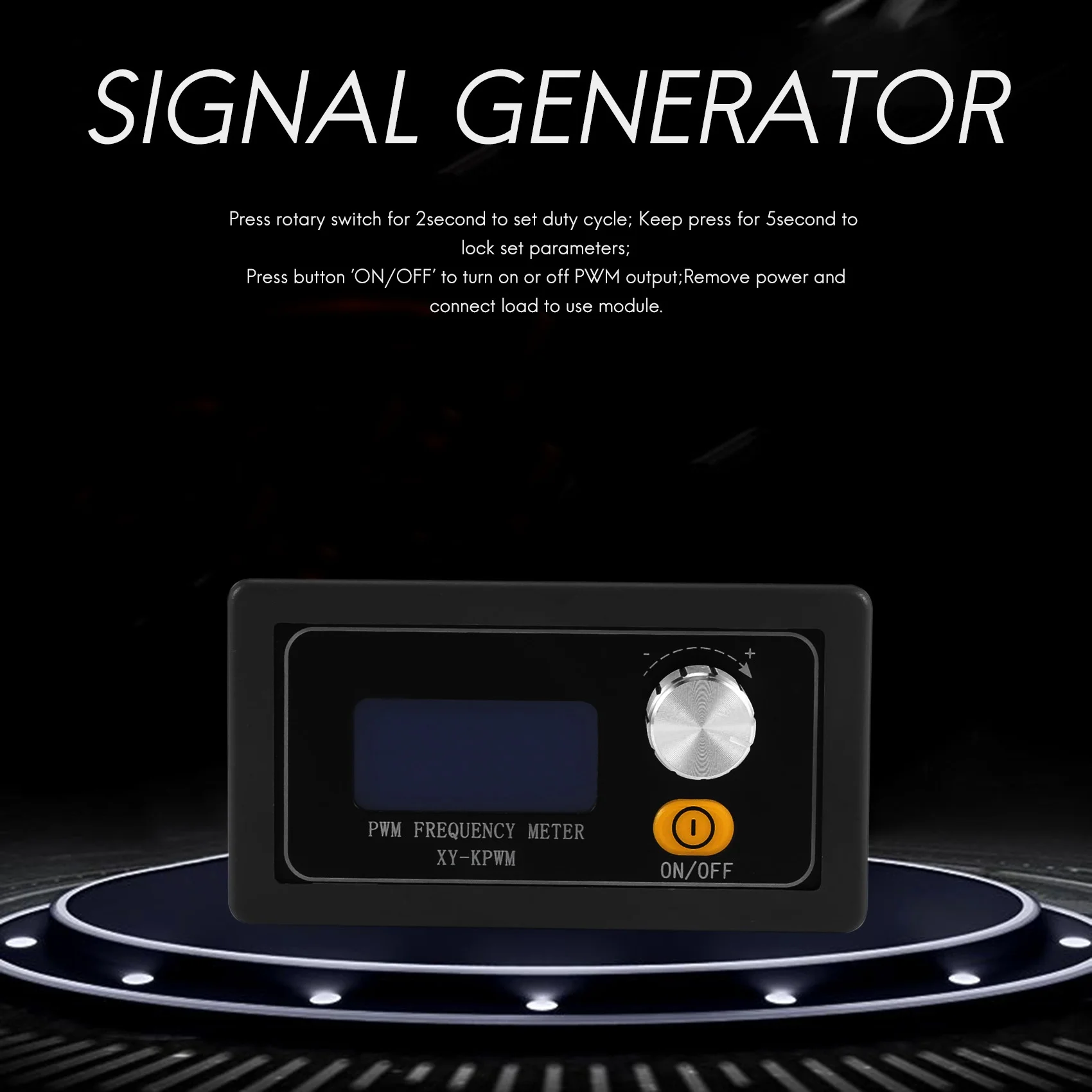 PWM Pulse Frequency Duty Cycle Adjustable Square Wave Signal Generator Module 1HZ-150KHZ Signal Generator LCD Display