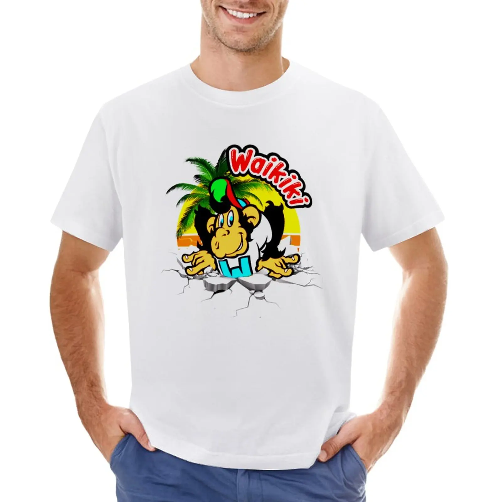 

Waikiki, friends T-Shirt customizeds Blouse tops oversizeds t shirt for men