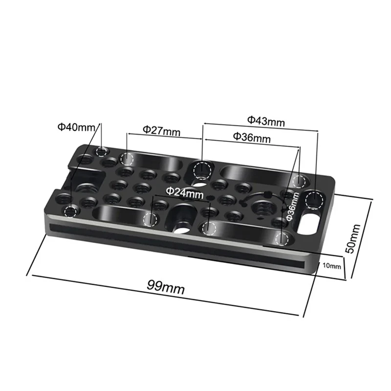 Switching Plate Camera Cheese Easy Plate For DSLR Camera Cage Rig Expansion Mounting With Screws Spanner Parts Accessories 1 PCS