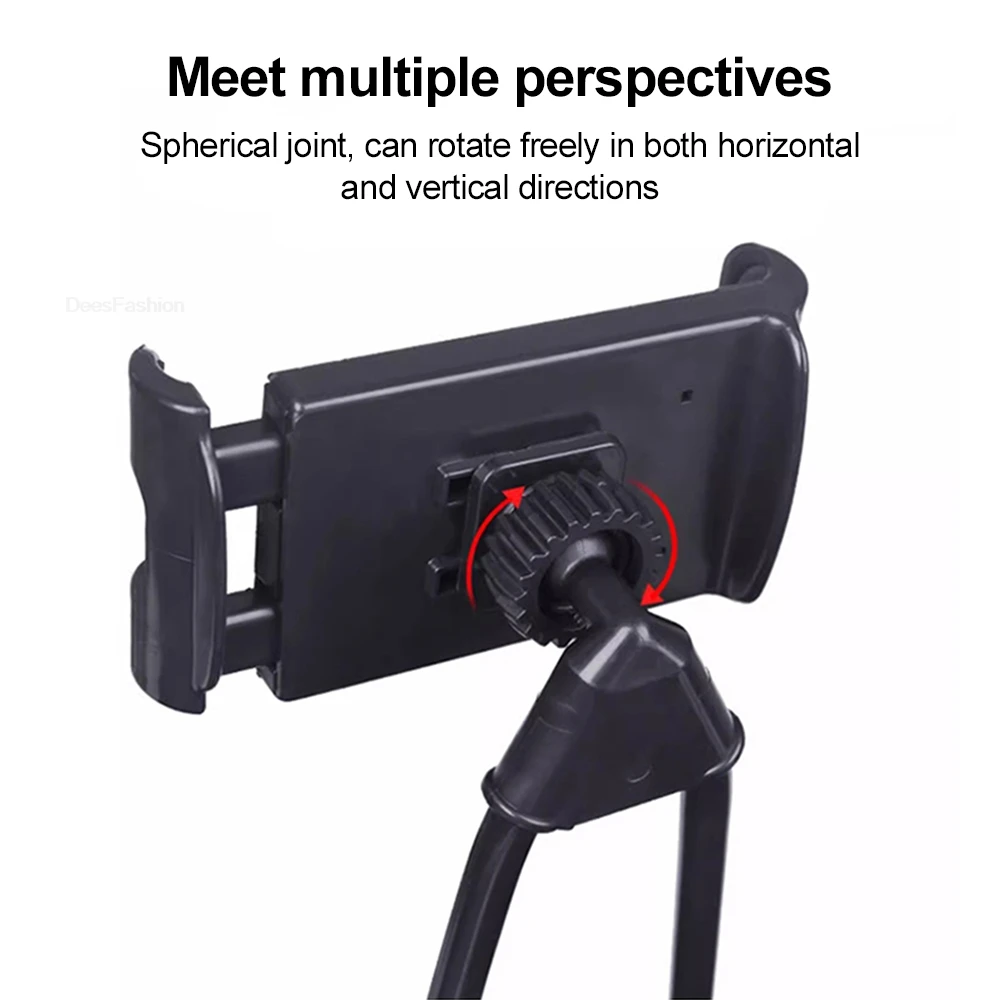 Flexible Mobile Phone Holder Hanging Neck Lazy Necklace Bracket Bed 360 Degree Phones Holder Stand For iPhone Xiaomi Samsung view 5