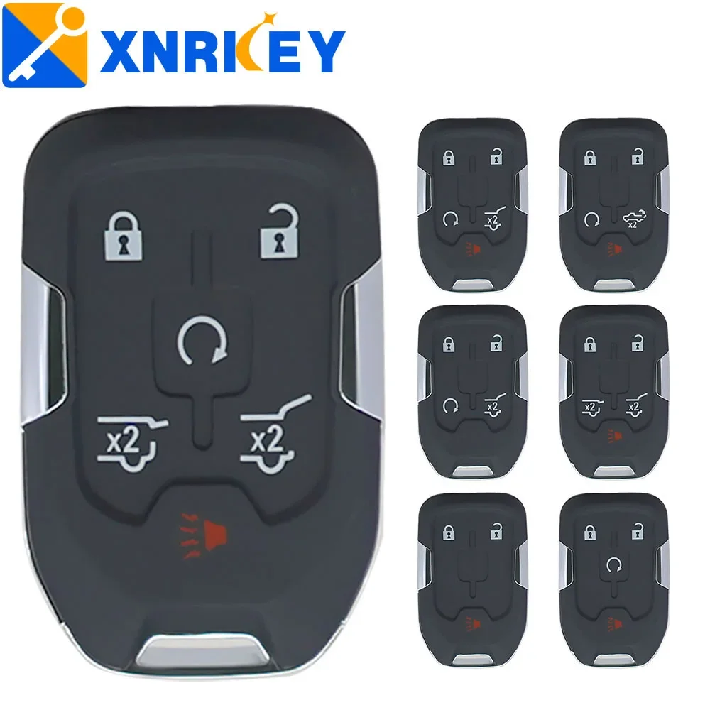 XRNKEY Smart Keyless Fob Shell for Chevrolet Tahoe Silverado Suburban Tahoe GMC Sierra Acadia Terrain YUKON Remote Key