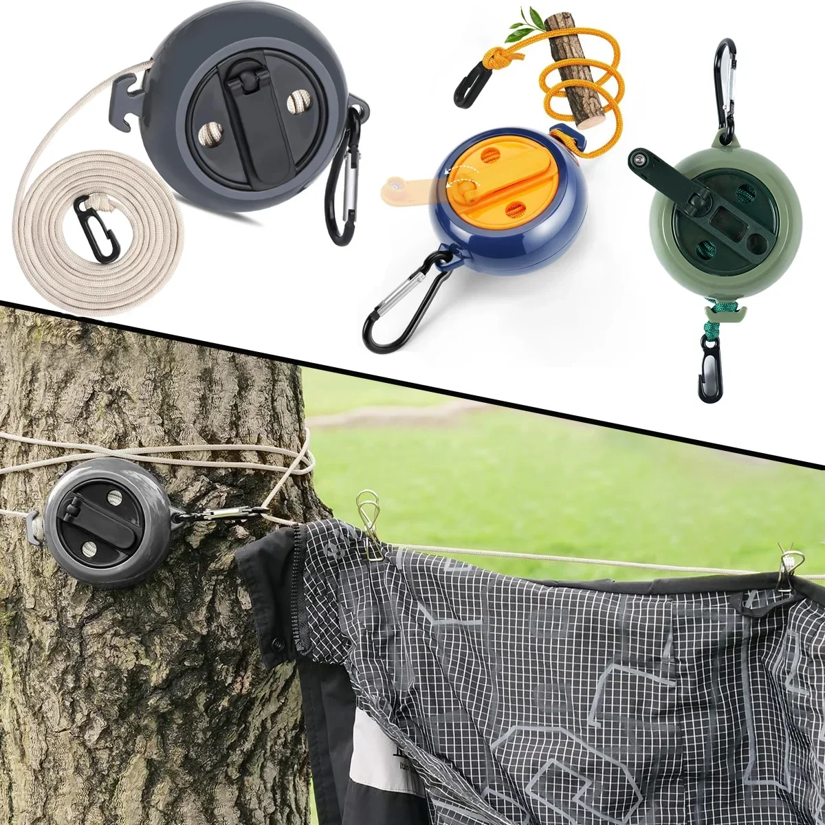 

1Pc Black Adjustable Clothesline Outdoor Travel Portable Clothes Line outdoor Retractable clothesline Suitable Camping Multitool