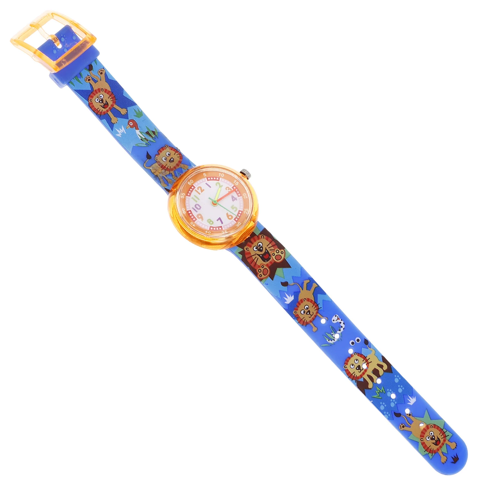 1 قطعة ساعة كوارتز كرتونية جميلة طباعة إبداعية كاجوال صغيرة طازجة ساعة معصم هدية للطلاب