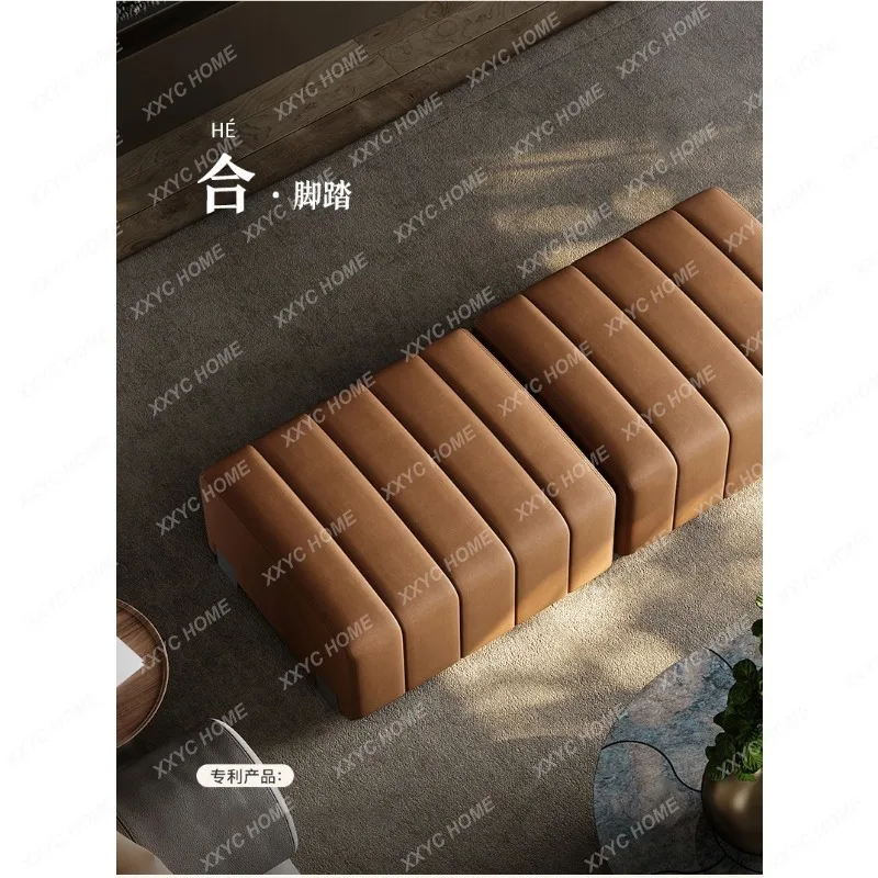 XX minimalist soft bag sofa stool high-end modern light luxury shoe changing stool