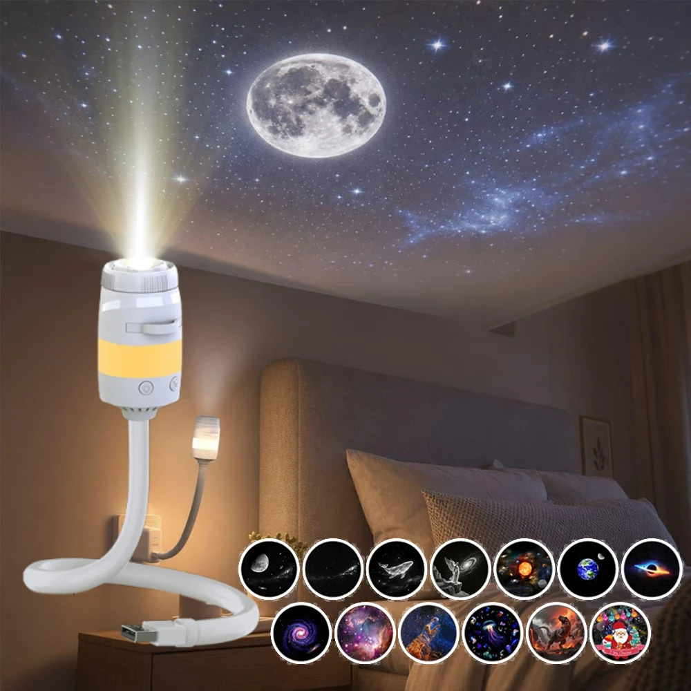 Home Cinema Led Projector - USB-проектор Galaxy Night Light 360 °
