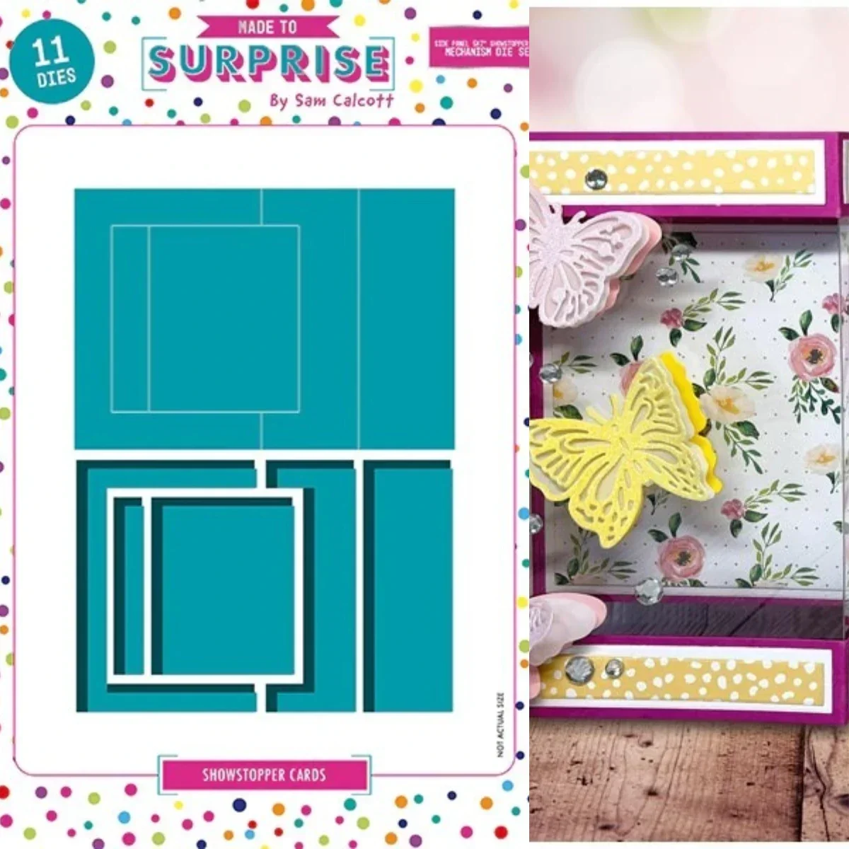 2026 July New Made To Surprise Die Metal Cut Dies and Clear Stamps Scrapbooking to Make Paper Engraving Frames Card Craft Set image 3