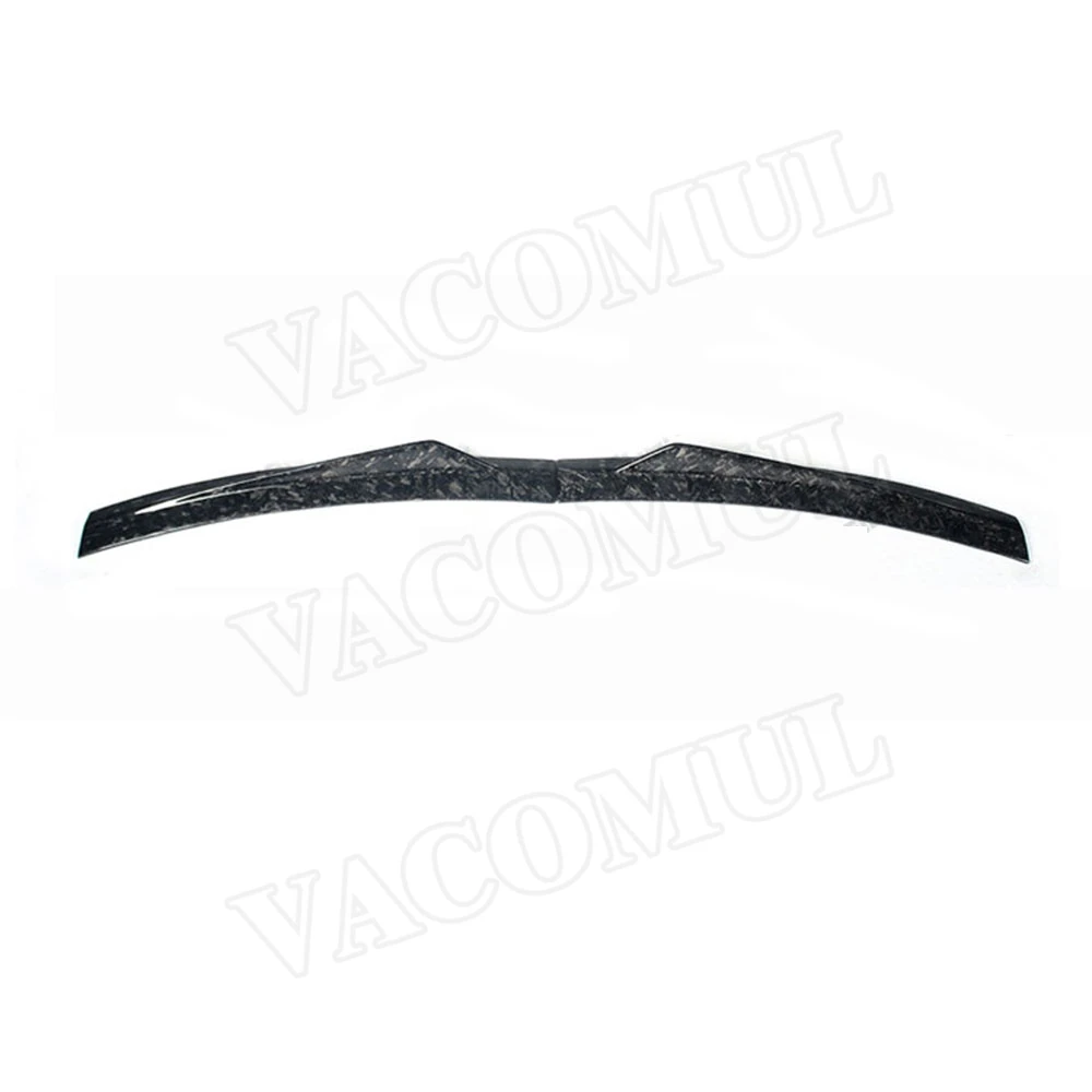 

2PCS Dry Carbon Fiber Rear Spoiler Fin Wings For Porsche Panamera 971 2017-2019 Forged Carbon Boot Trunk Trim Sticker