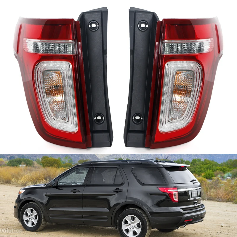 For Ford Explorer 2011-2015 LED Tail Light Tail Lights Rear Lights with Brake Lamp Turn Signal Light Reversing Lamp Driving Lamp